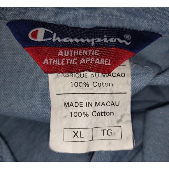 Vintage Champion Phoenix Mercury WNBA Denim Shirt XL Sleeveless Chambray Macau - Picture 7 of 16